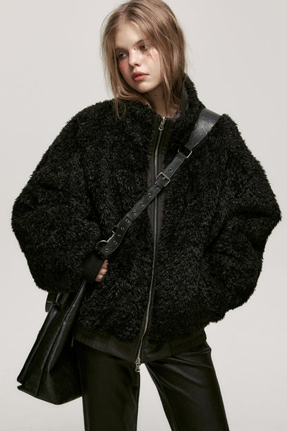 Reversible Wool Fur Jacket