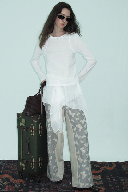 Structure Long-Sleeved T-Shirt