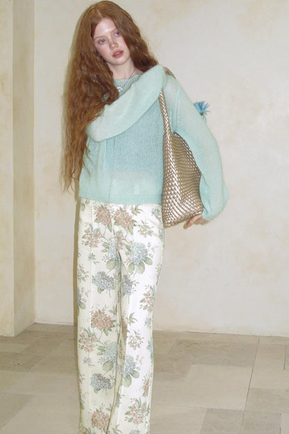 Fig Leaf Straight-Leg Pants