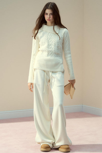 Feminine Line Vintage Knit Top