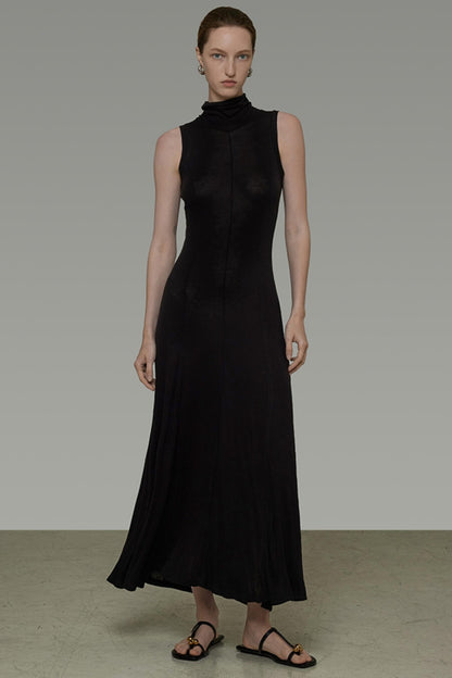 Sleek Strapless Midi Dress