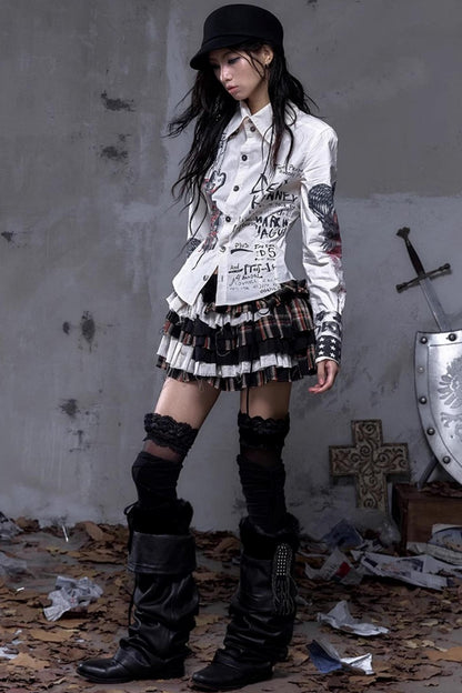 Vintage Rebel Slim Fit Long Sleeve Shirt