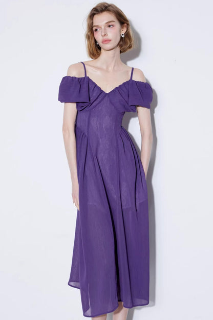 Ethereal Cloud-Sleeve Dress
