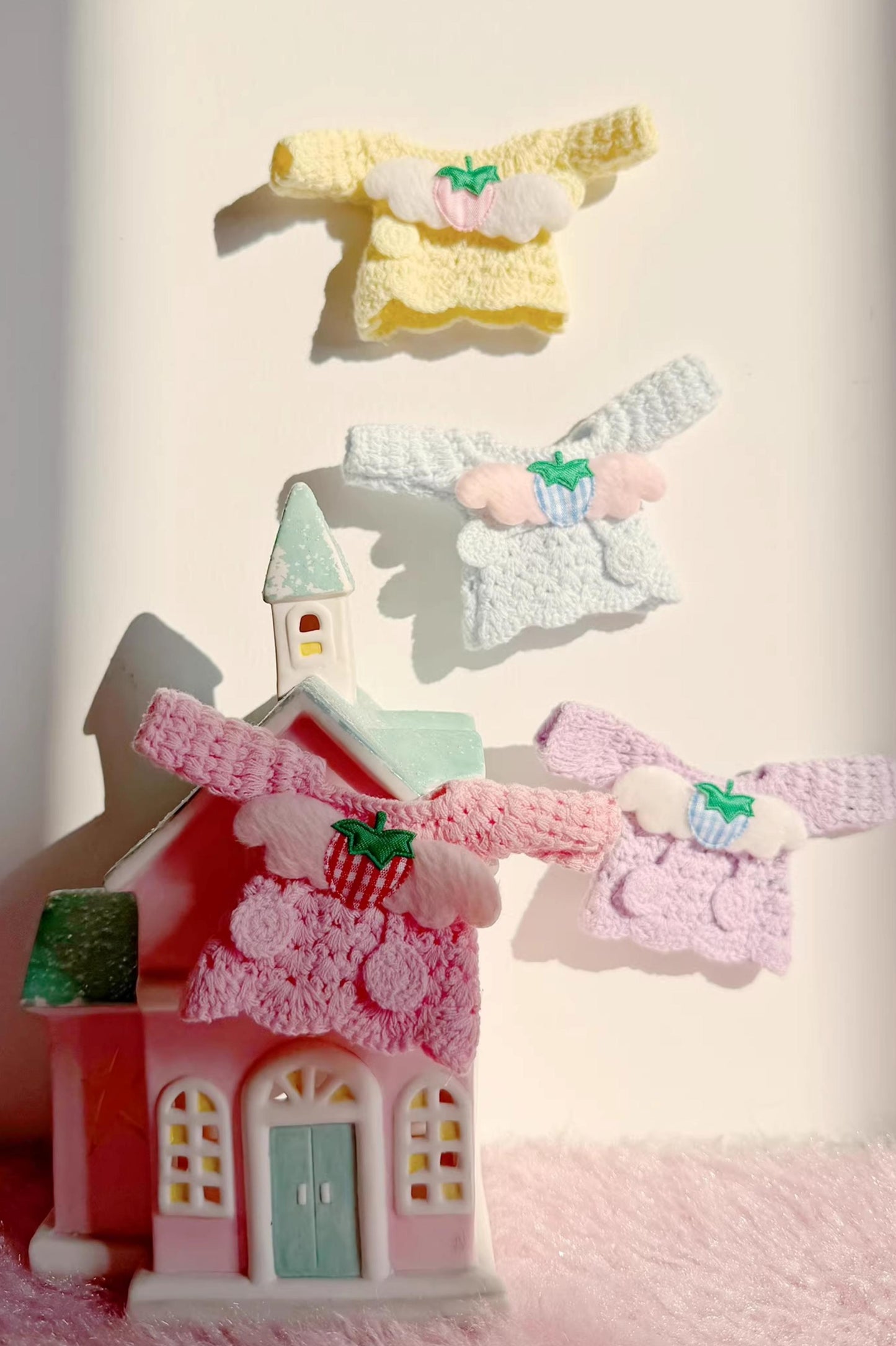 Herbst-Engel gestrickte Haarspange