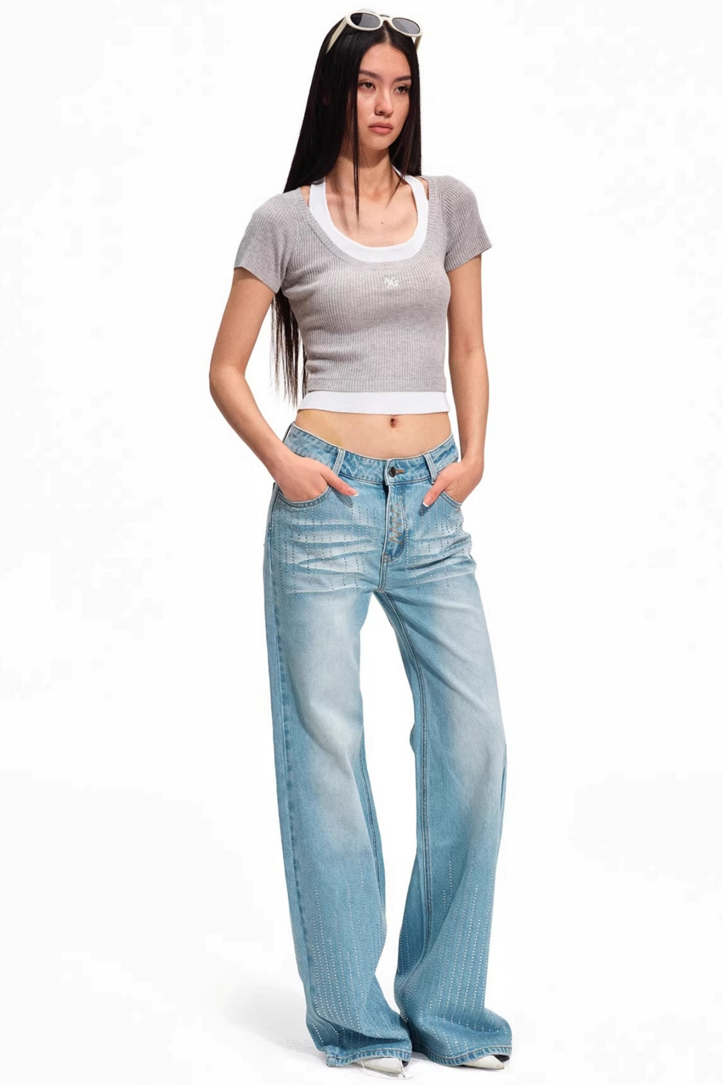 Versailles Wool Patchwork Top
