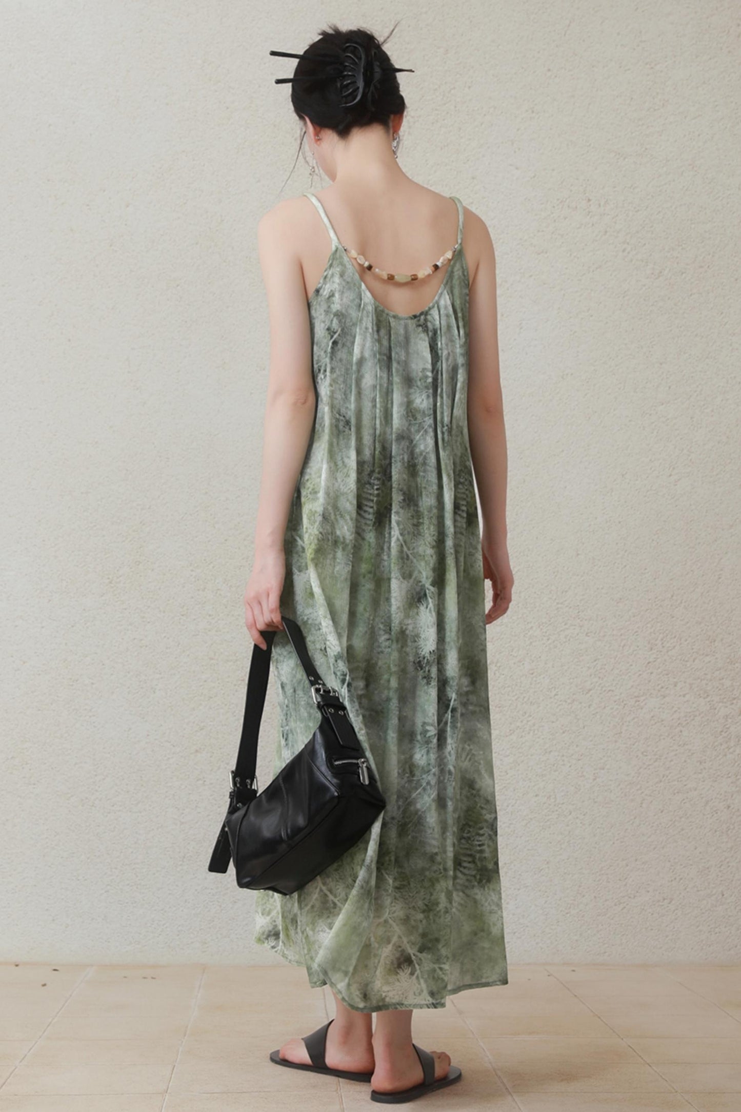 Summer Halter Dress With Beads