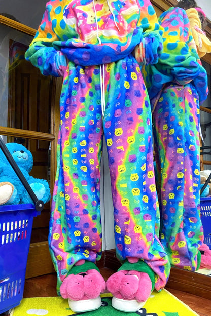 Cat Fleece-Lined Pants