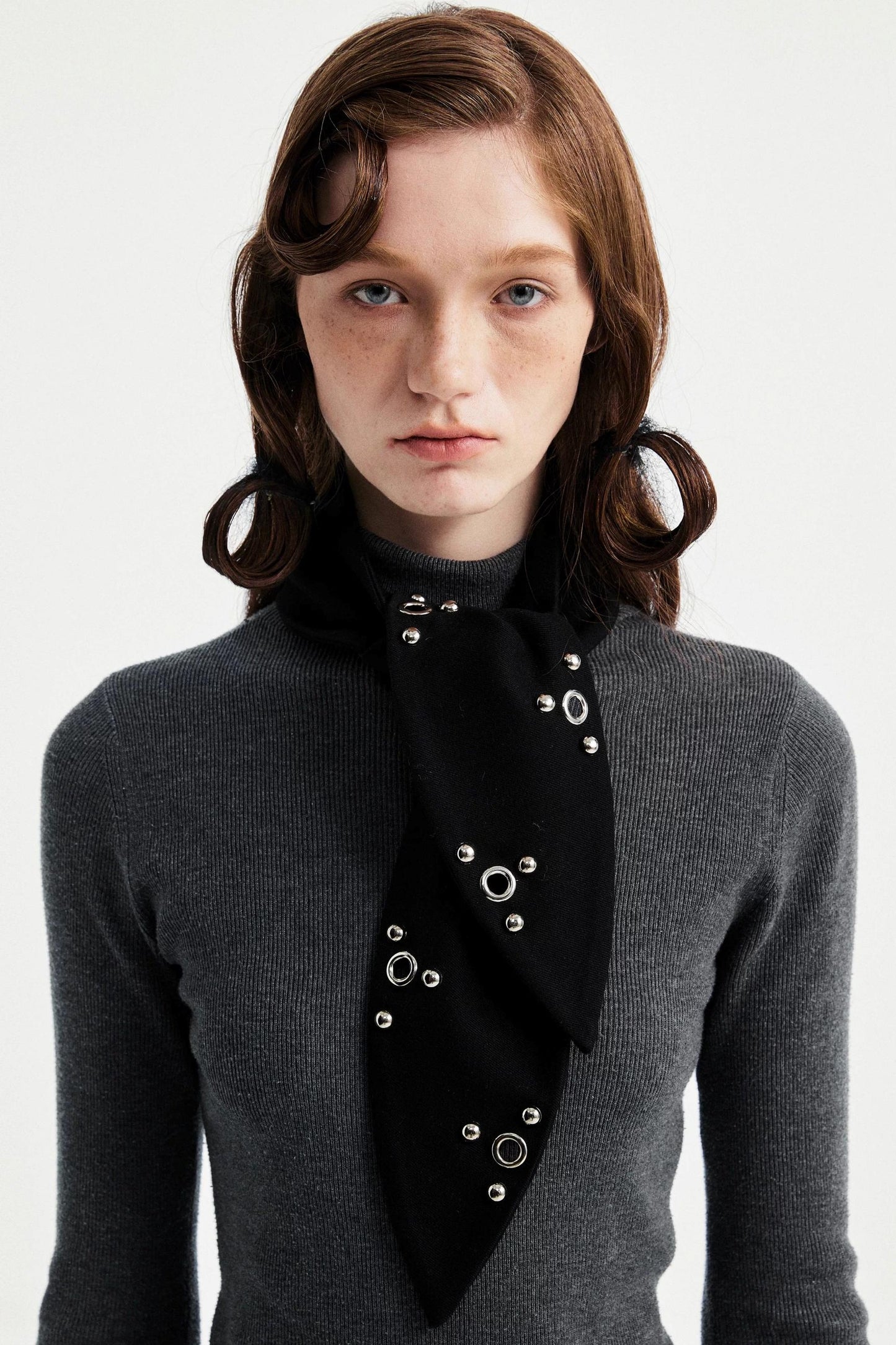 Black Rabbit Ear Scarf