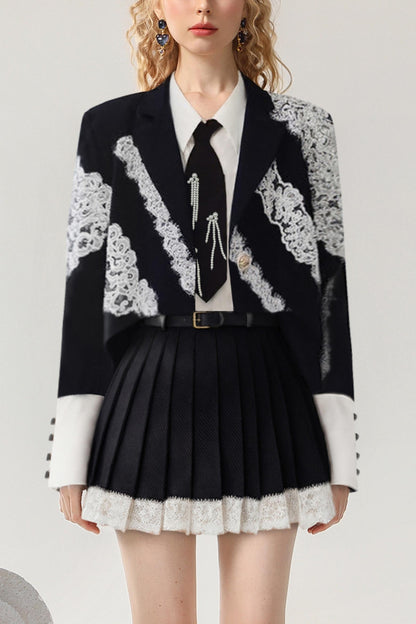 Autumn Lace Suit & Skirt Set-Up