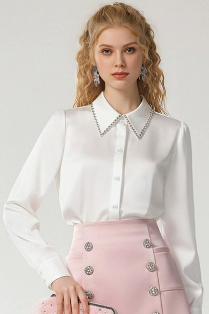 Pink Mist Satin Skirt Set-Up