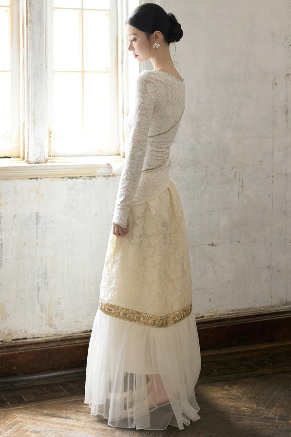 Slim Jacquard Knit Base Layer Top