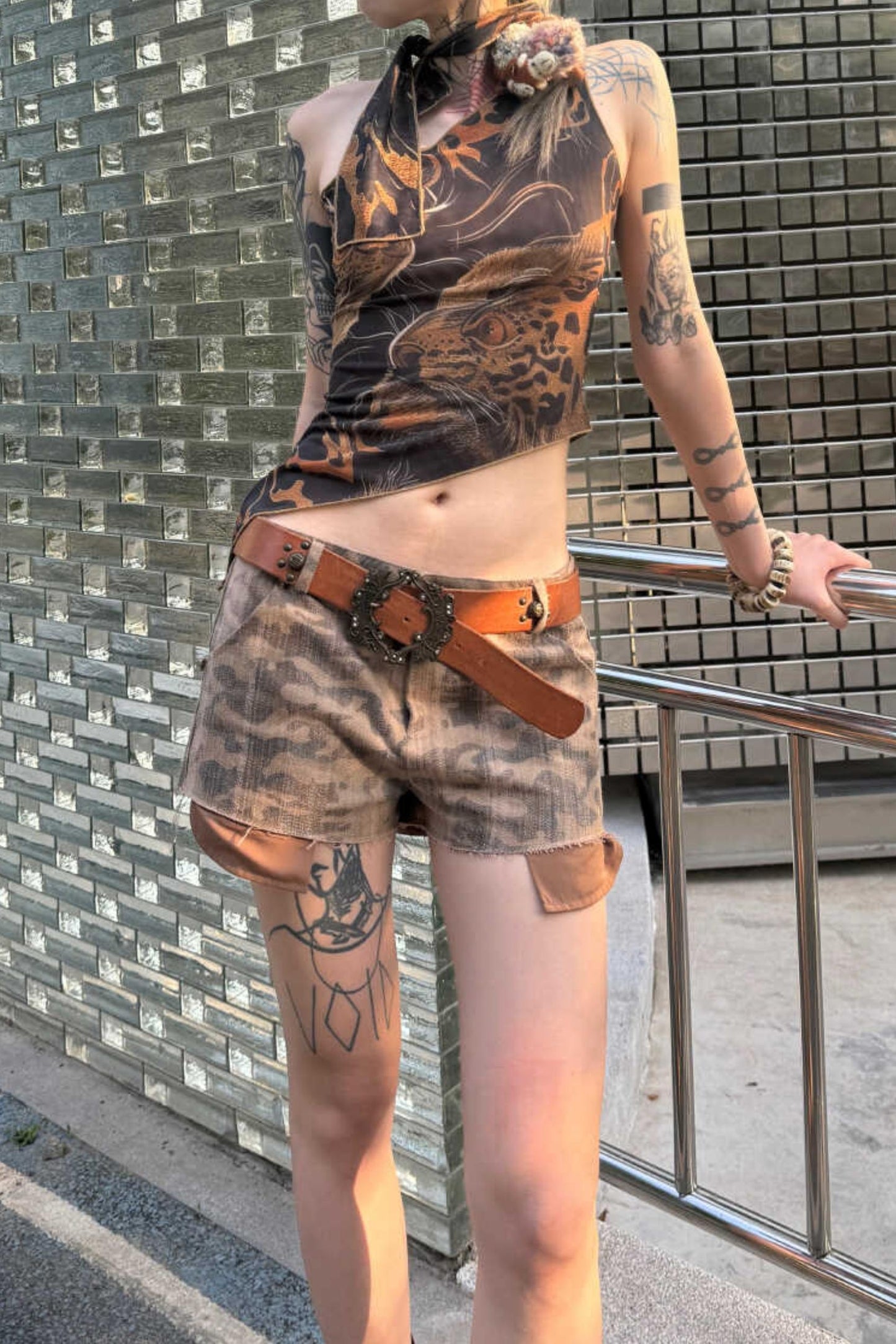 Wasteland Cross Kind Camouflage Shorts 