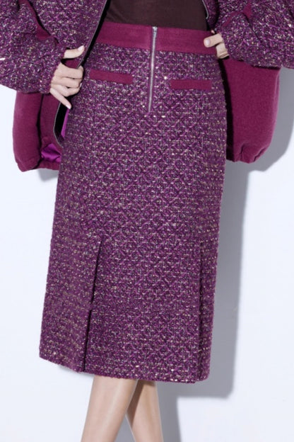 Deconstructed Wool Tweed Jacket Set-Up