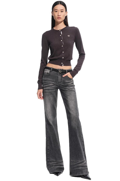 Rosemary Silk Wool Knit Cardigan