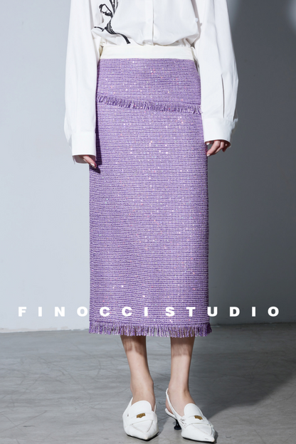 Iridescent Galaxy Tweed Rock