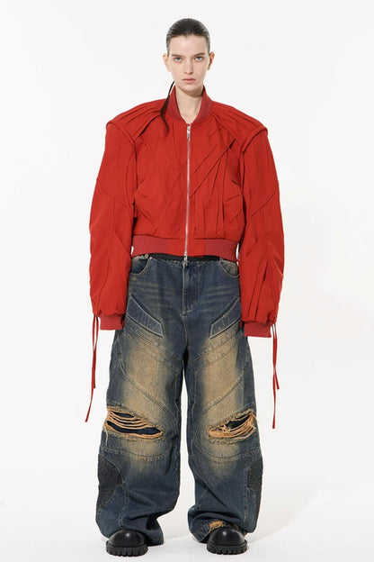 Distressed Denim Jeans