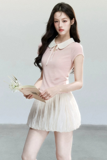 Poetry Doll Collar T-Shirt