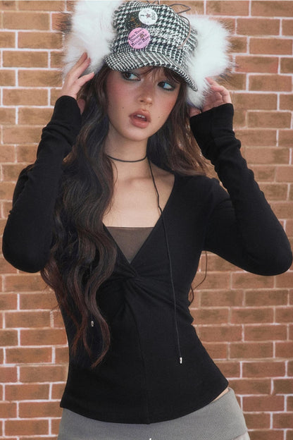 Winter V-Neck T-Shirt