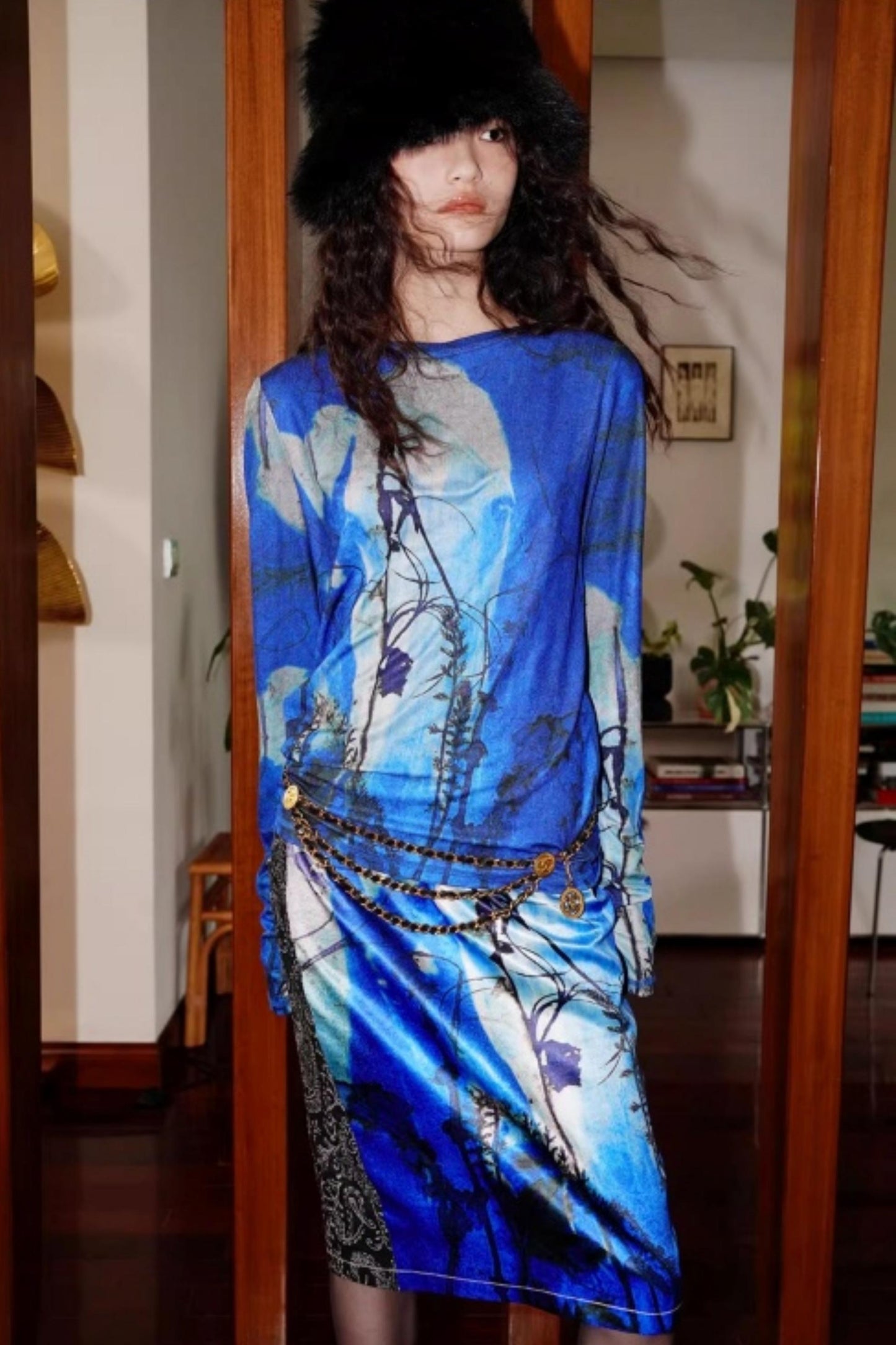 Autumn Niche Printed Sleeve Top