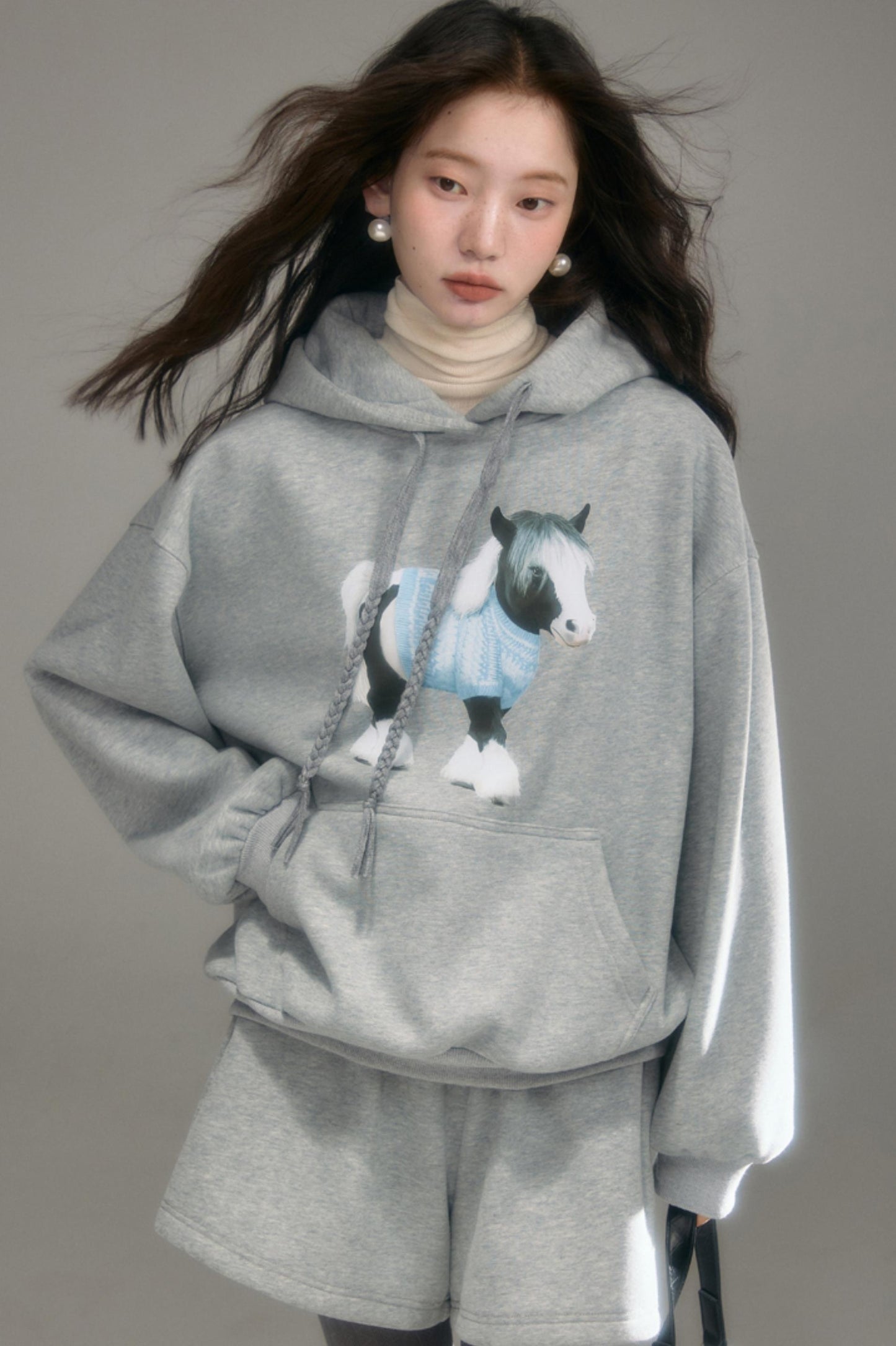 Fleece Hooded Top & Pant Set-Up