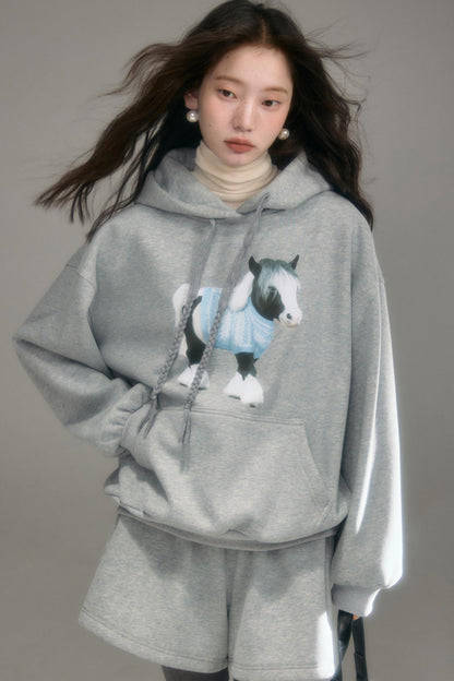 Fleece Hooded Top & Pant Set-Up