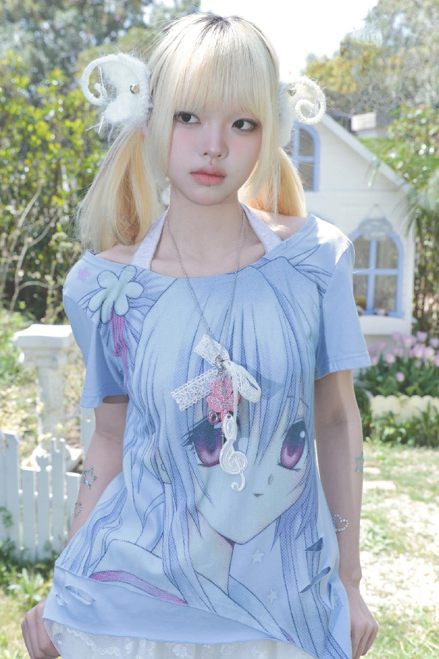 Retro Cartoon Girl Top