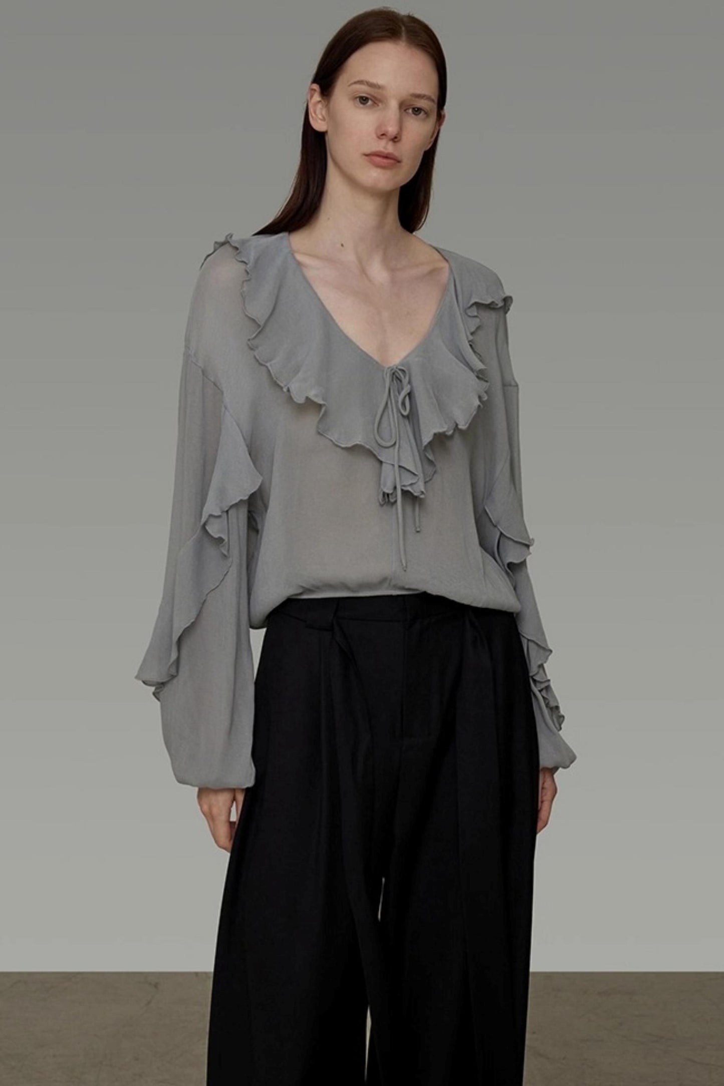 Autumn Ruffled Slimming Top