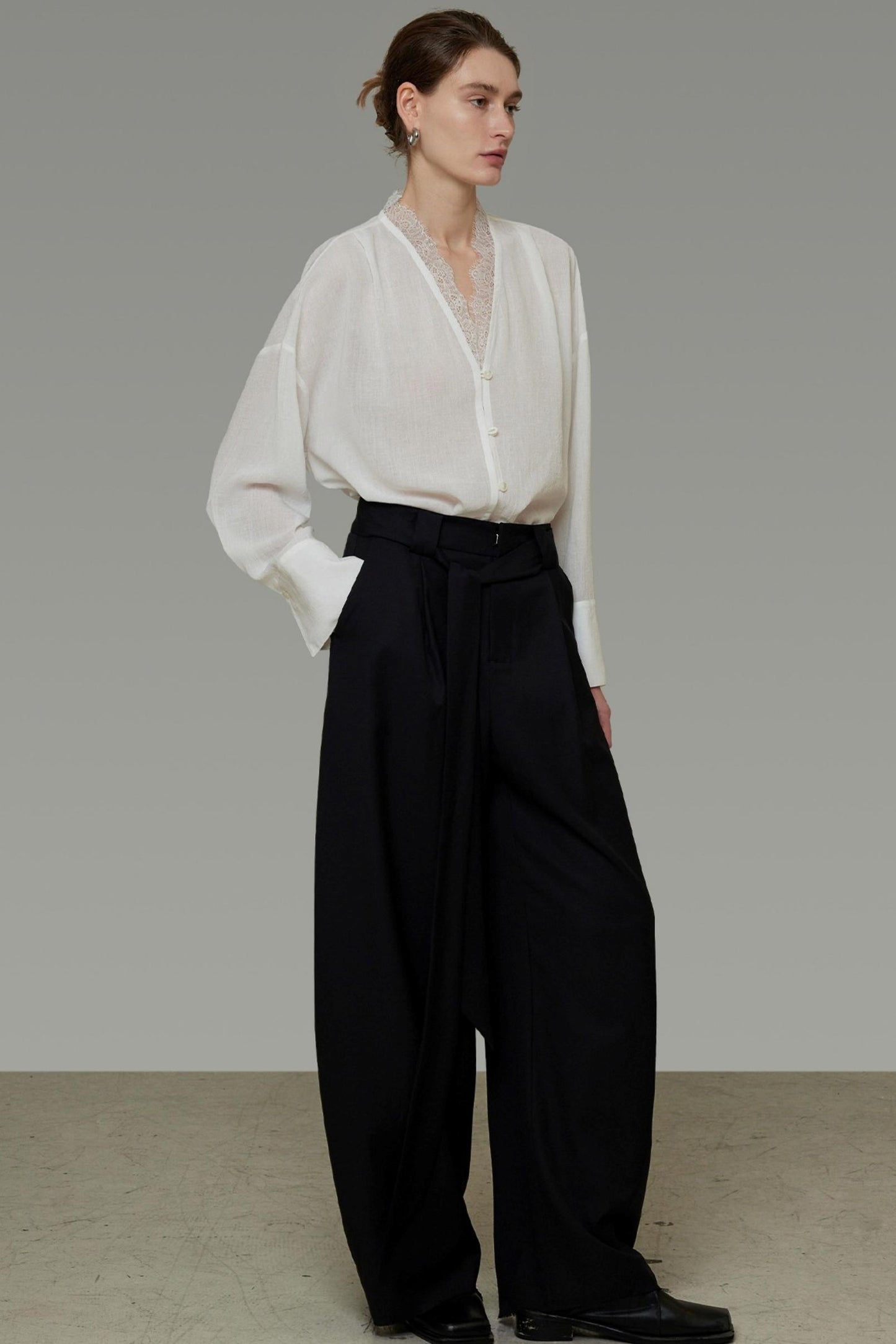 Autumn Lace V-Neck Top