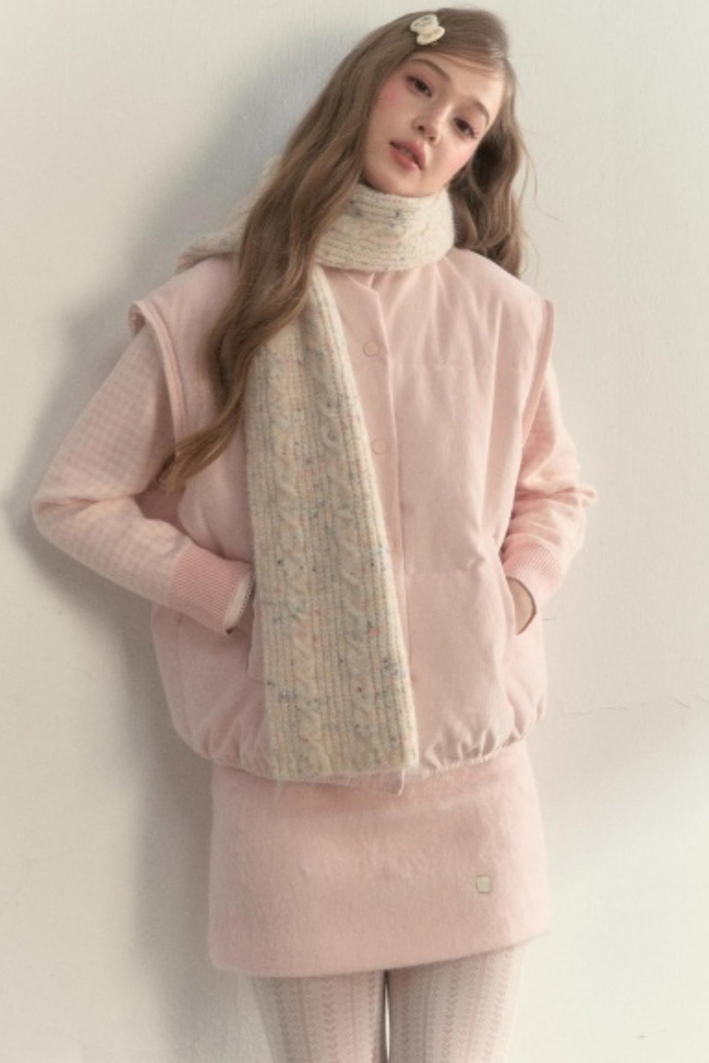 Vintage Wool Dot Scarf