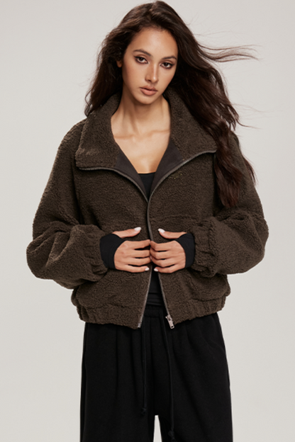 Elegant Boa Winter Wool Jacket