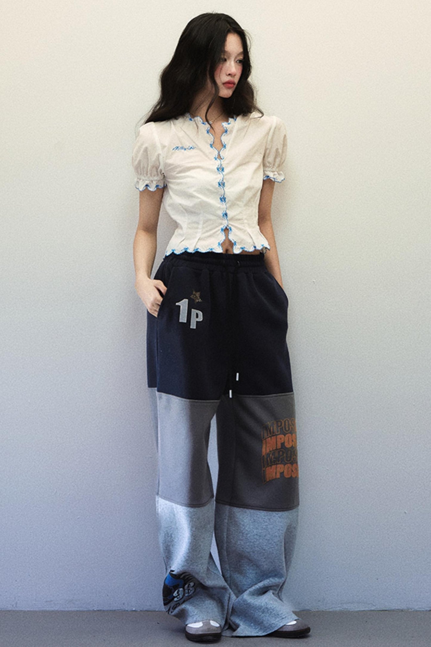 Summer V-Neck Lace Bow Top