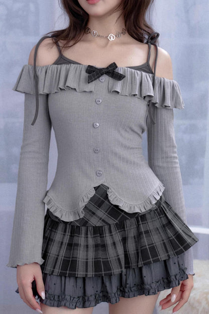 Fighting Spirit One-Shoulder Top