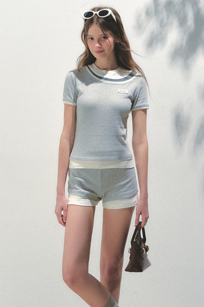 Sunset Chic Shorts Top Set-UP