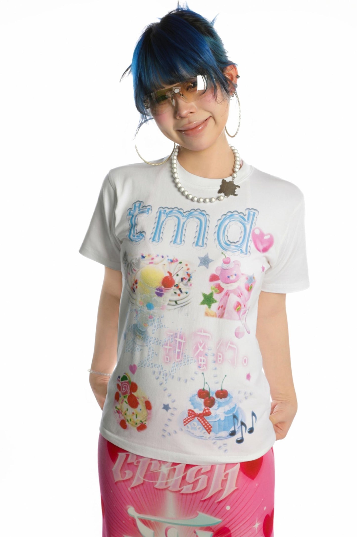 Sweet Cotton Shoulder T-Shirt