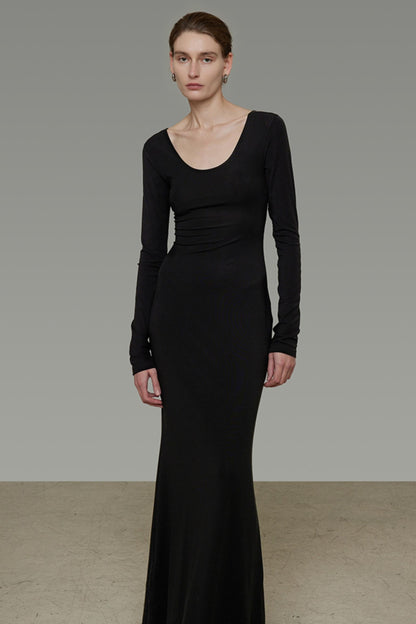 Black Slim Long Dress