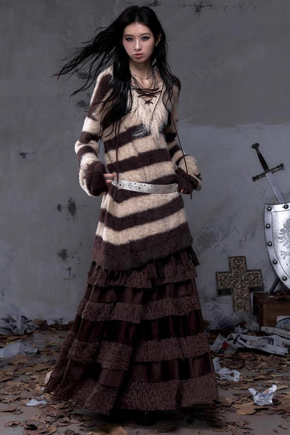 Vintage Street Punk Long Sweater