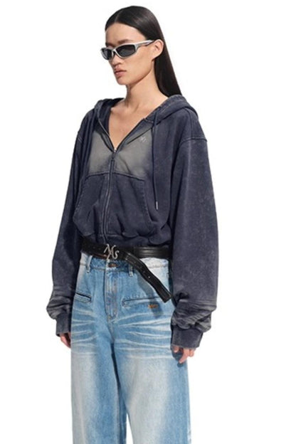 Volcano Hooded Denim Jacket