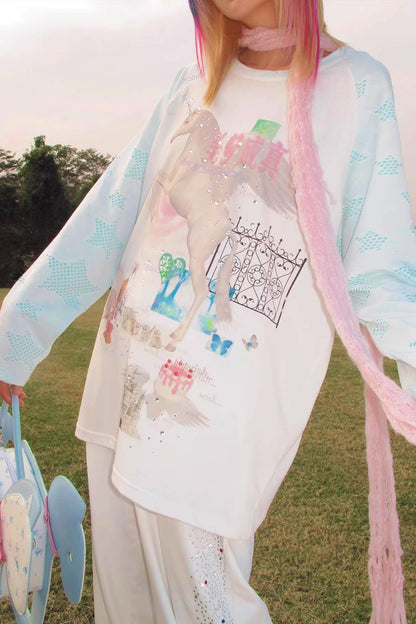 Unicorn Dreams Raglan-Top