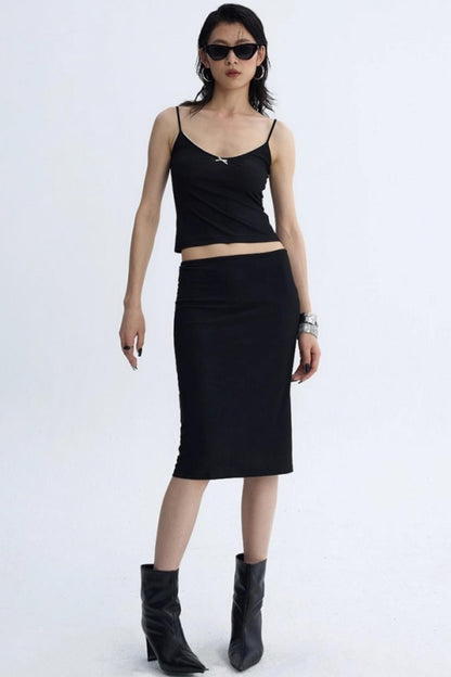 Cool Lace Bow Three-Piece Set-Up