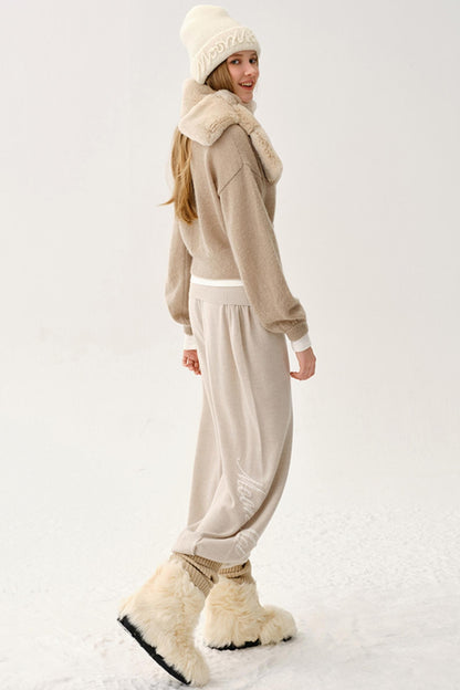 High-End Wool Knit Pants