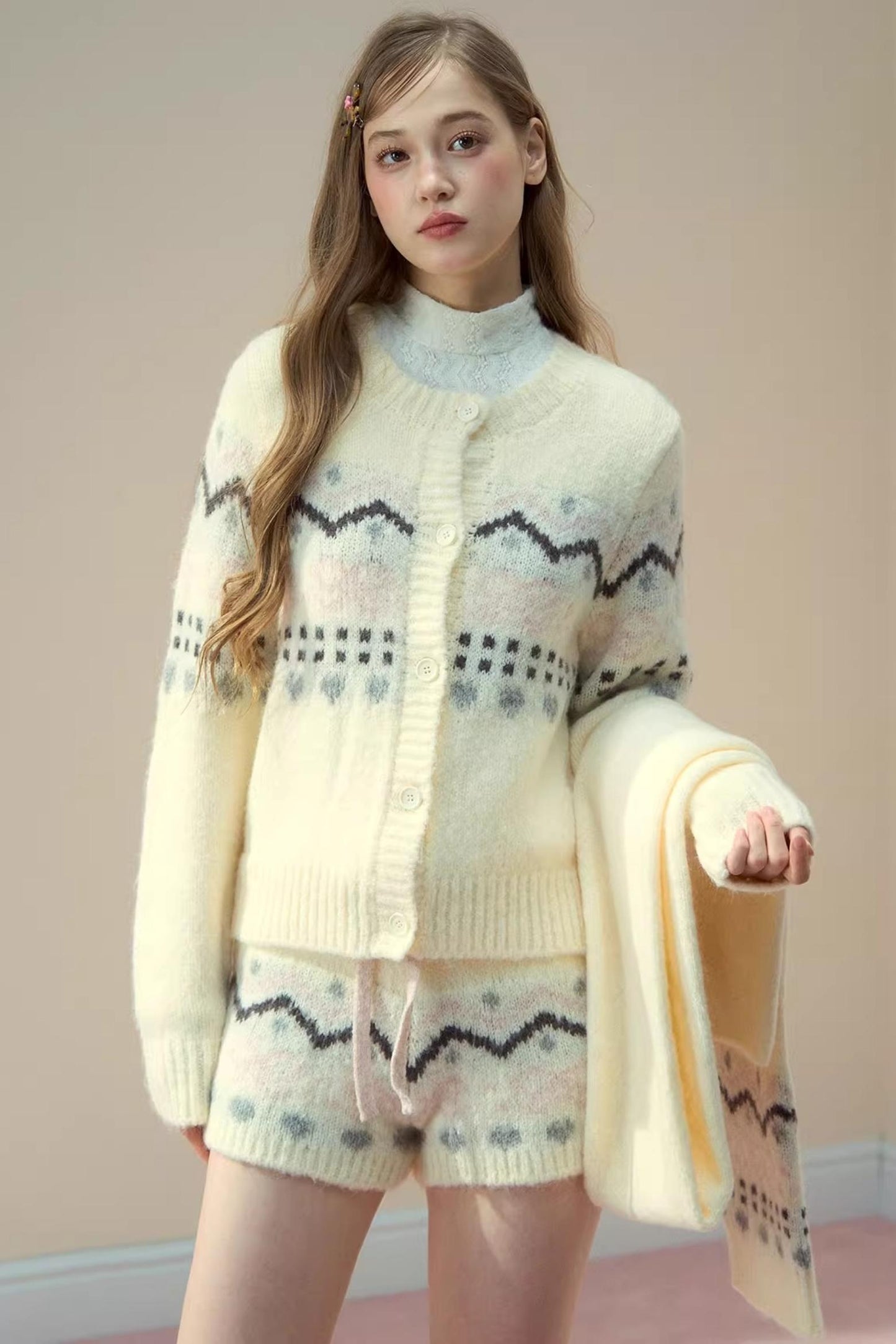 Sunset Knitted Jacket Set-Up