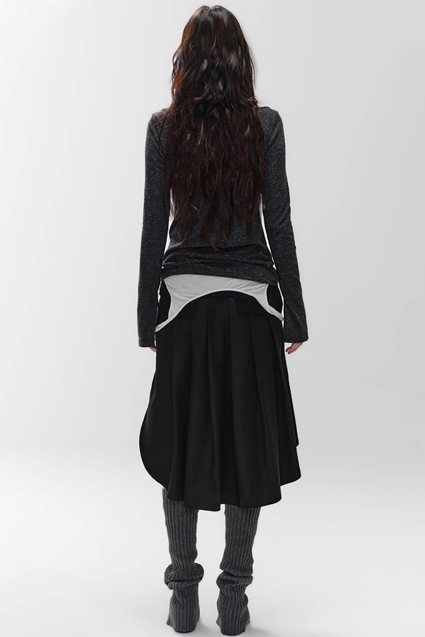 Retro Asymmetrical Knitted Top