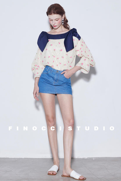 Sequin Rabbit Sleeve Shirt