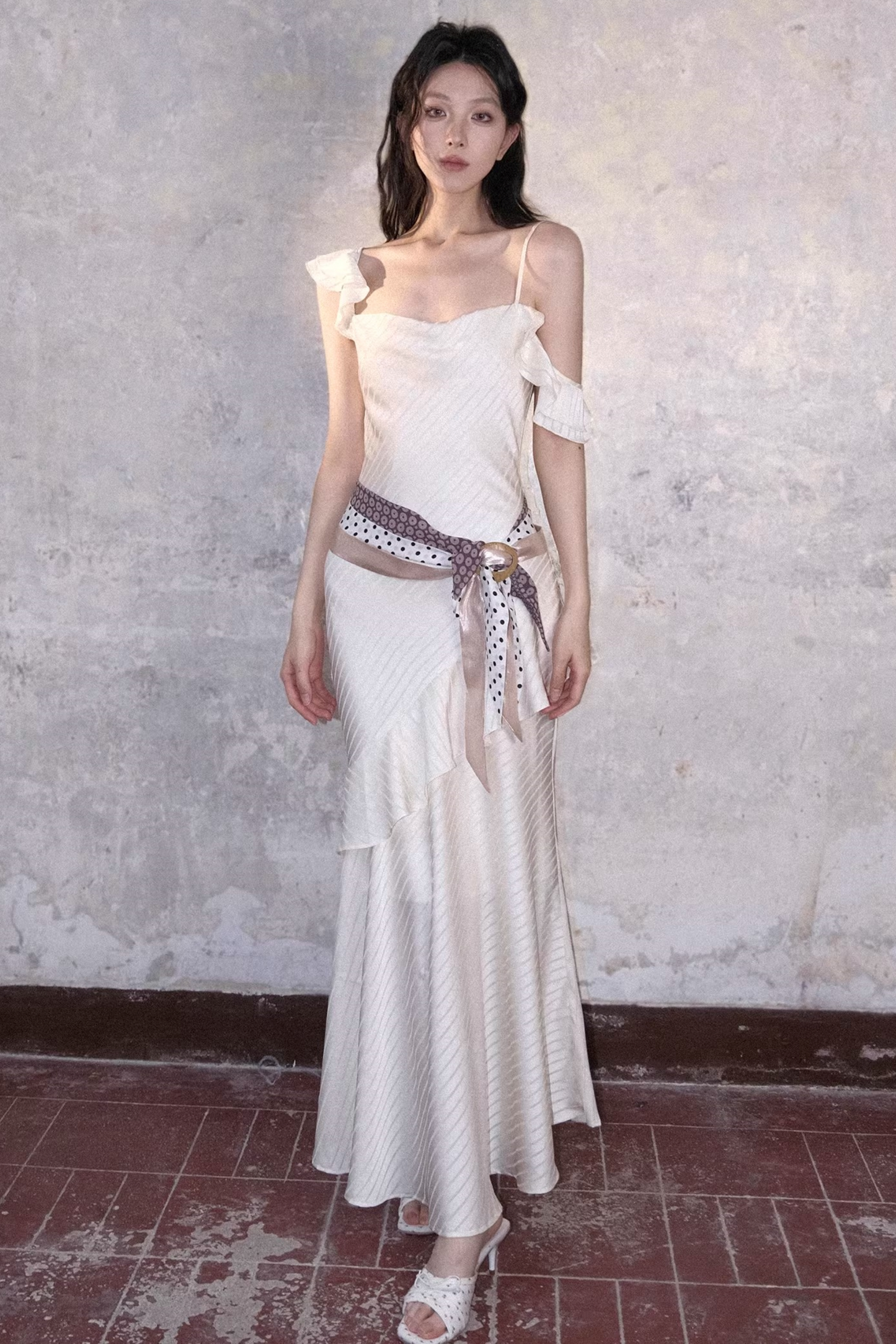 Ruffled Fishtail Dress