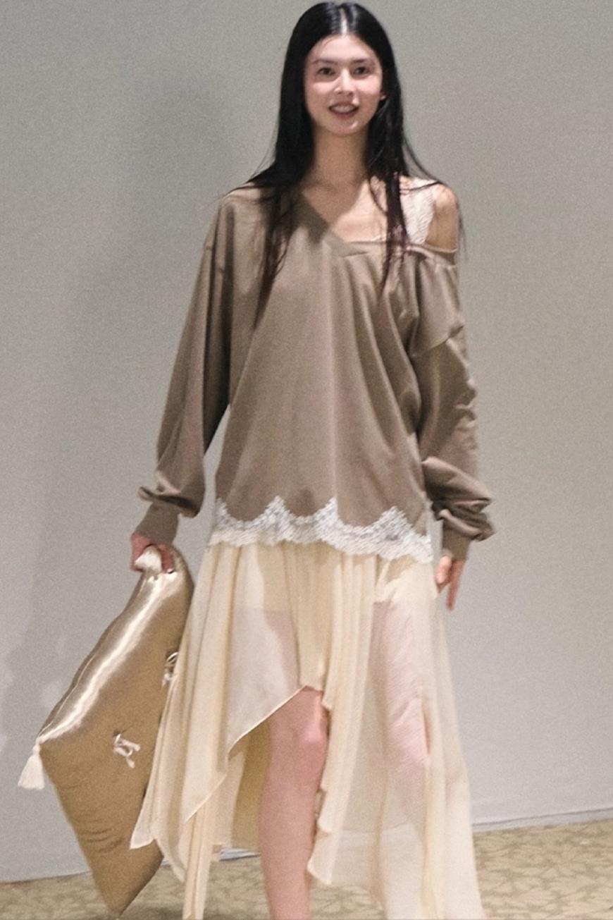 Dandelion Pleated Chiffon Slip Maxi Dress