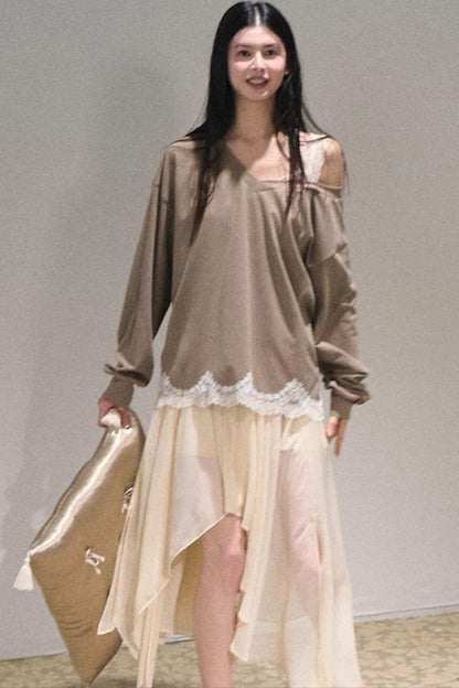 Dandelion Pleated Chiffon Slip Maxi Dress