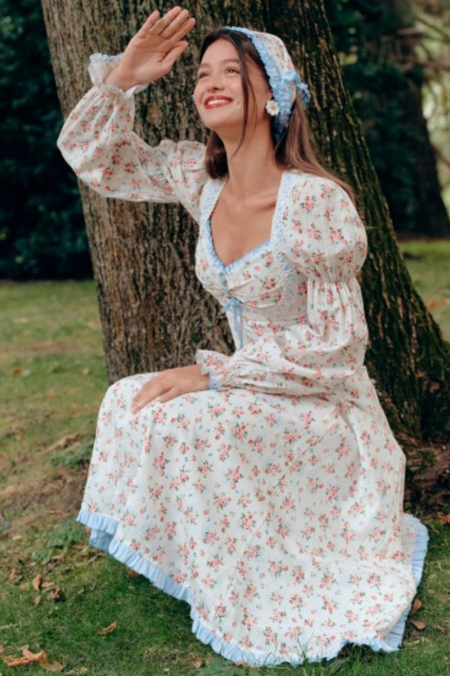 Blue French Pastoral Dress Set-Up