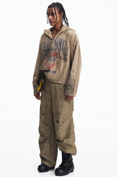 Vintage Racing  Khaki Heavy Top