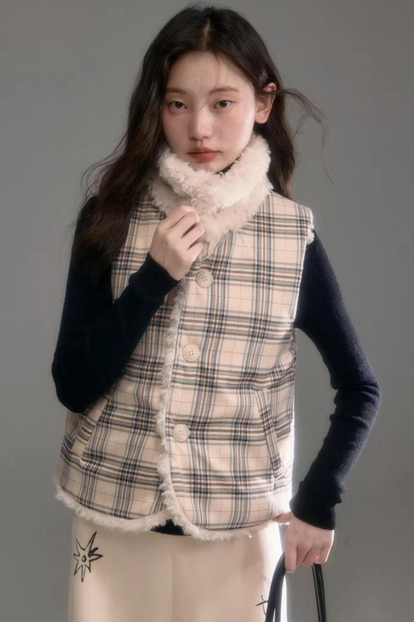 Teddy Curly Fur Vest Jacket