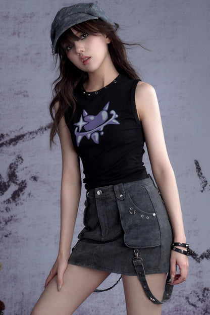 Girly Super Heavy Denim Skirt